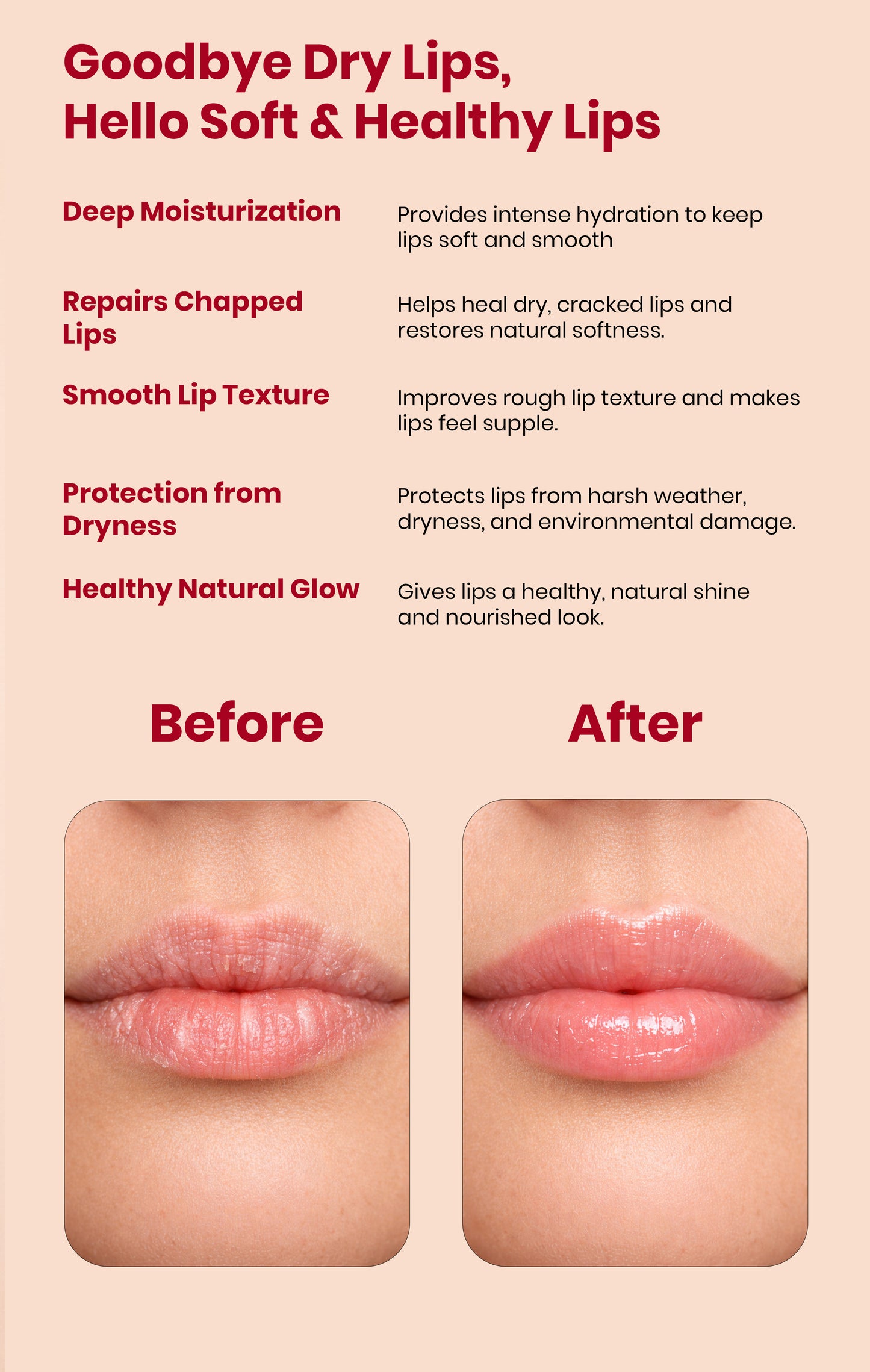 Madhuadhar Beetroot Lip Balm for Dry, Chapped, Pigmented & Dark Lips