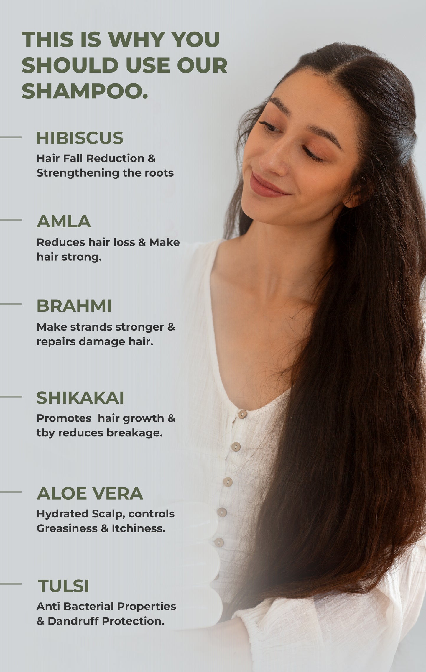 Shreekesha 10 Herbs in 1 Sulphate Free Shampoo for Hair Fall & Damage Control (400 ml)