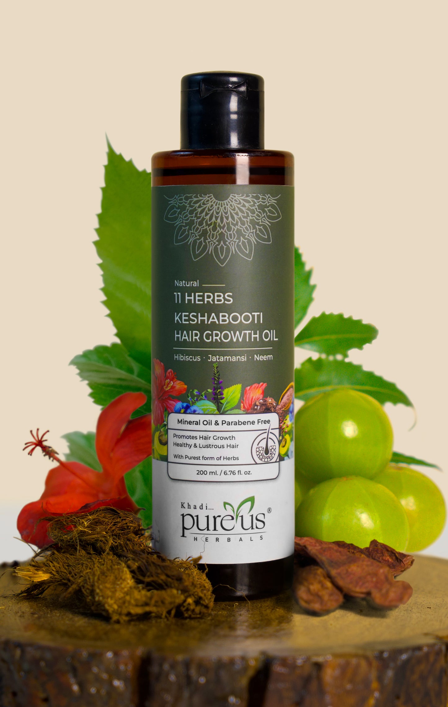 Keshabooti Awesome 11 Herbs Hair Oil for Healthy Hair Growth