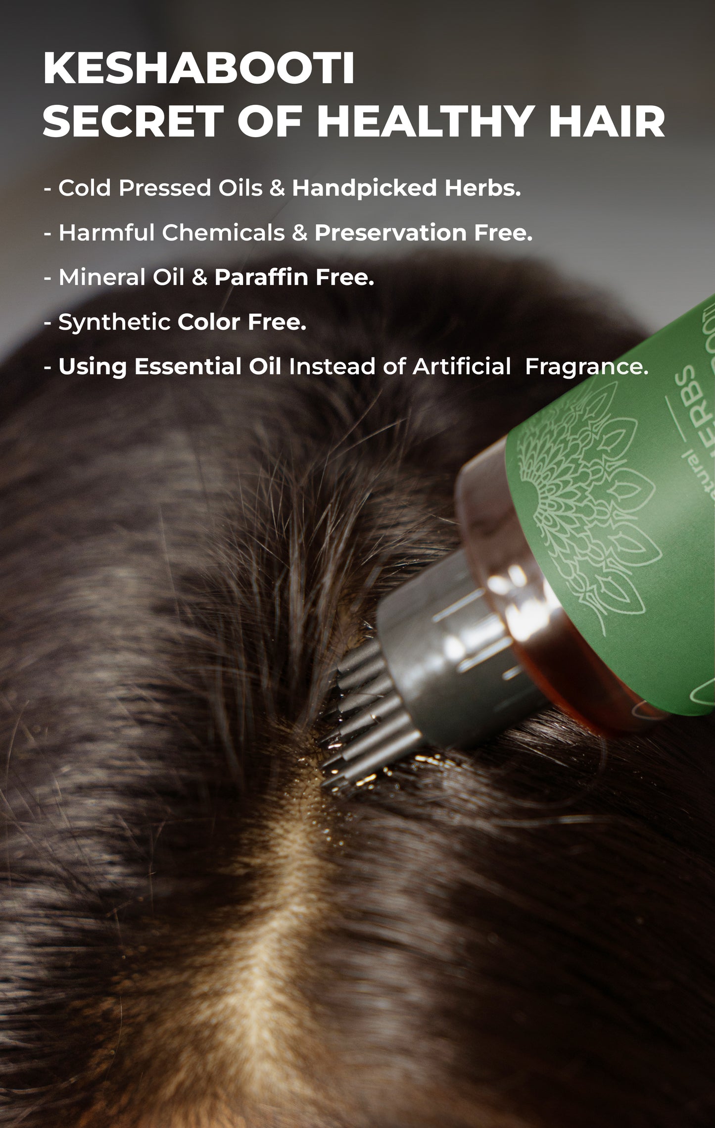 Keshabooti Amla Bhringraj Hair Oil for Controls Hairfall with Comb Applicator (110 ml)