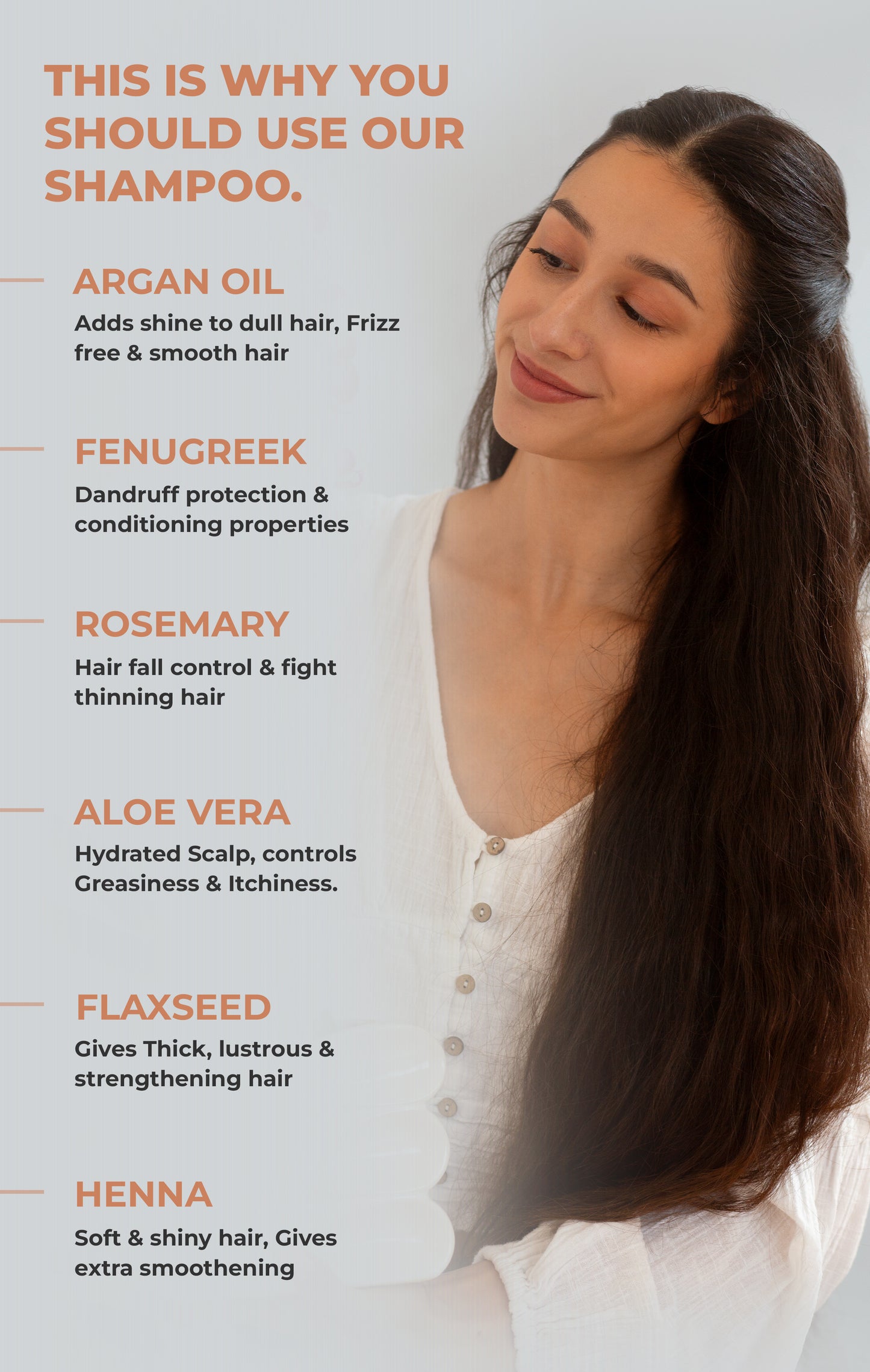 Shreekesha Moroccan Argan Oil Sulphate Free Shampoo for Hair Fall & Frizzy Hair (400 ml)