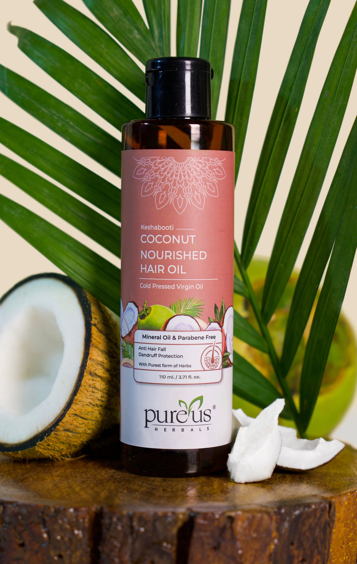 Keshabooti Coconut Oil for Nourished Hair Extra Virgin Cold Pressed oil