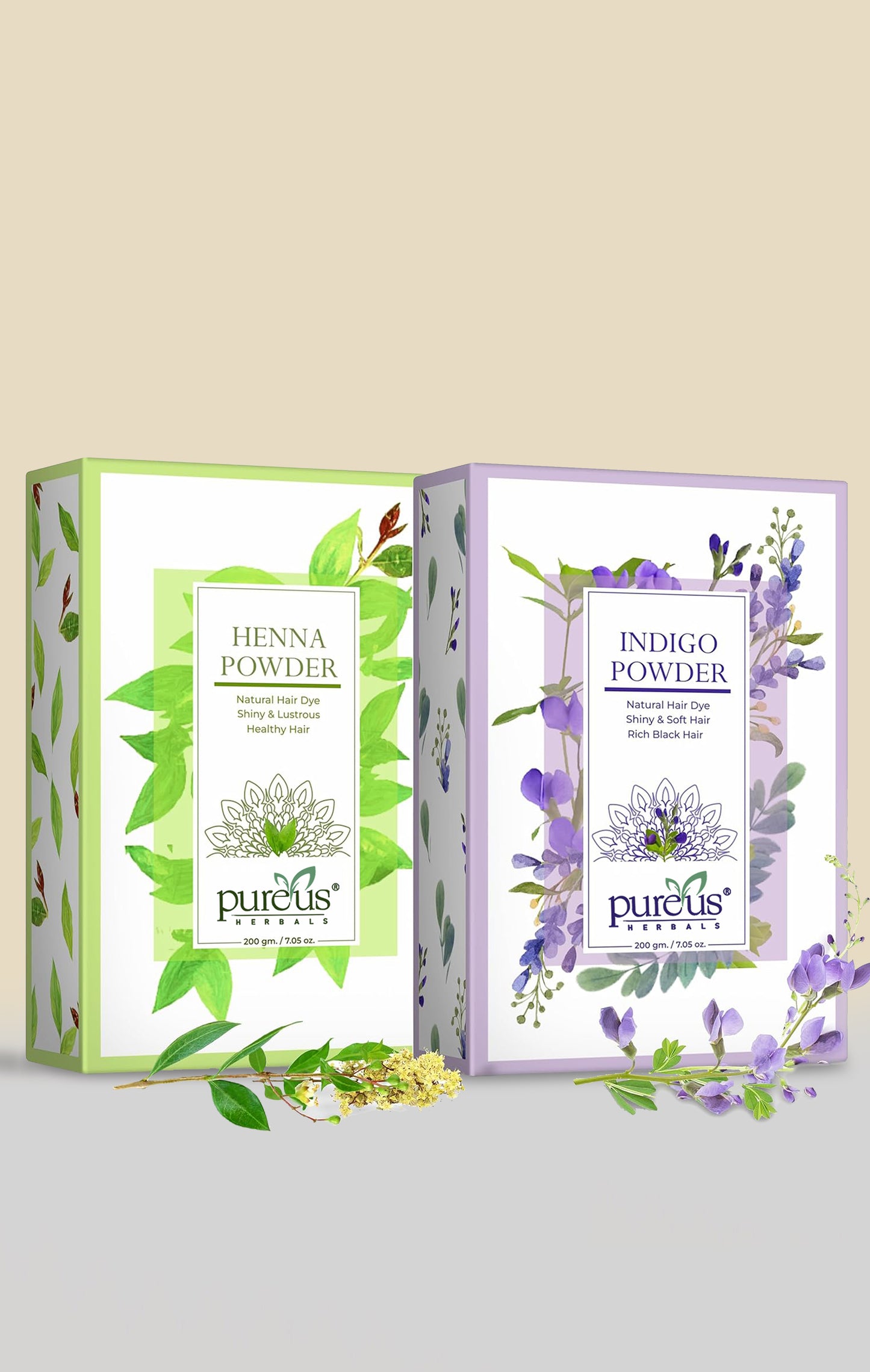 Pureus Herbals Pure Henna Indigo Powder Combo