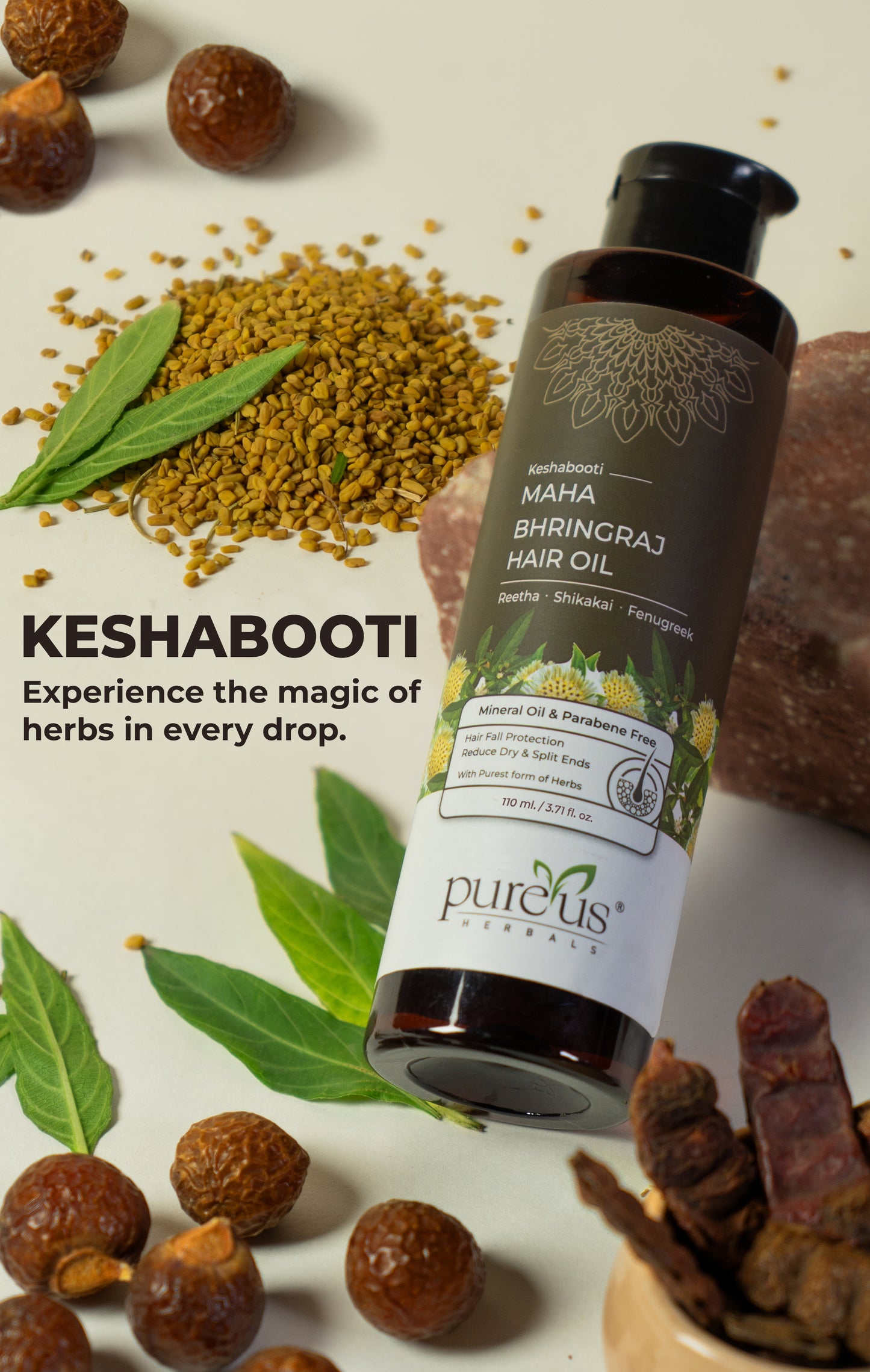 Keshabooti Maha Bhringraj Hair Oil for Reduce Hair Fall
