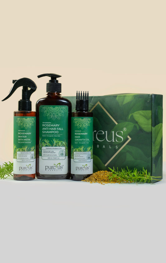 Rosemary Anti Hair Fall Combo Kit | Complete Hair Damage Solution (710 ml)