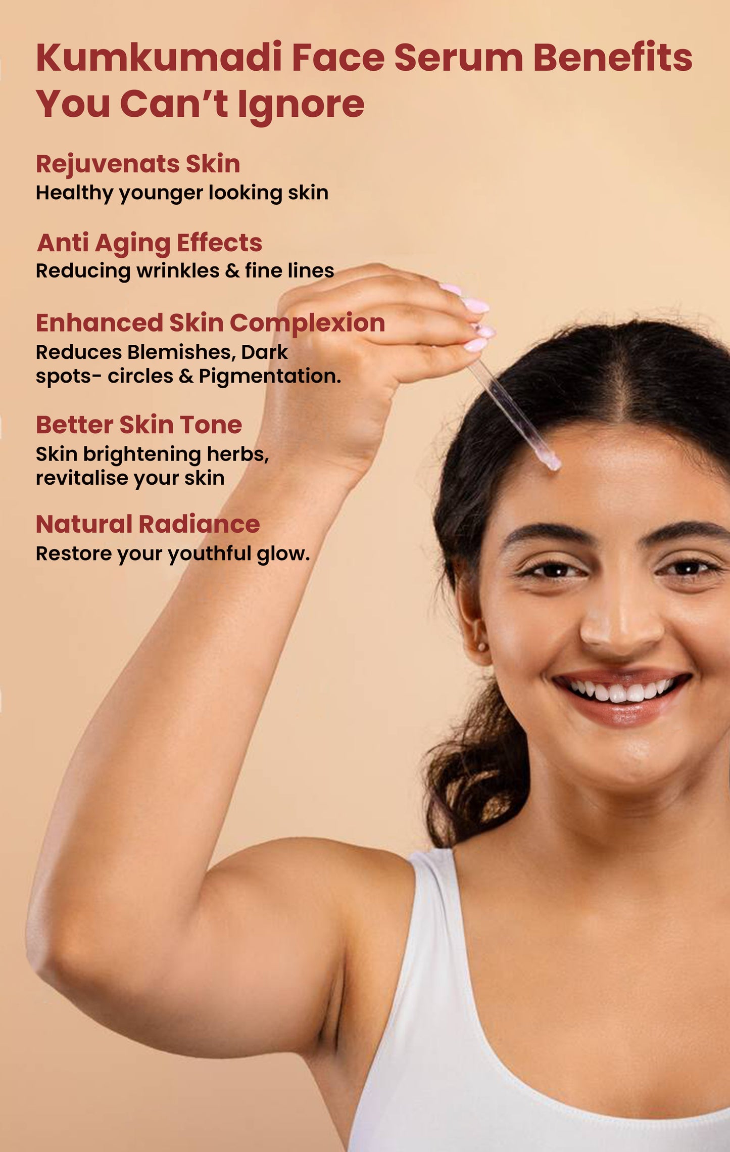 Niauppama Kumkumadi Tailam Face Serum for Glowing Skin with Saffron Oil, Manjishta & Mulethi