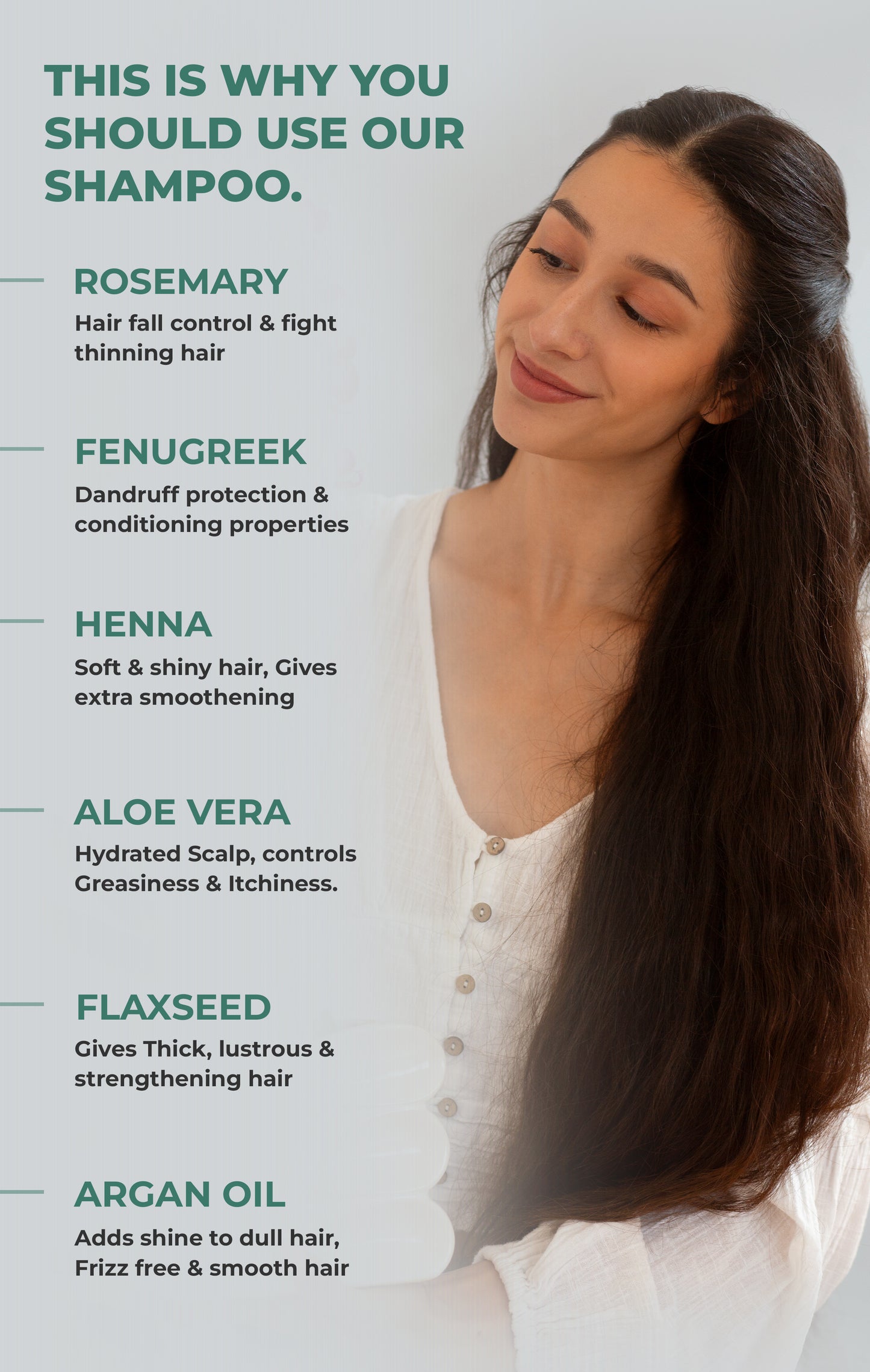 Shreekesha Rosemary Anti Hair Fall Sulphate Free Shampoo for Hair Growth (400 ml)
