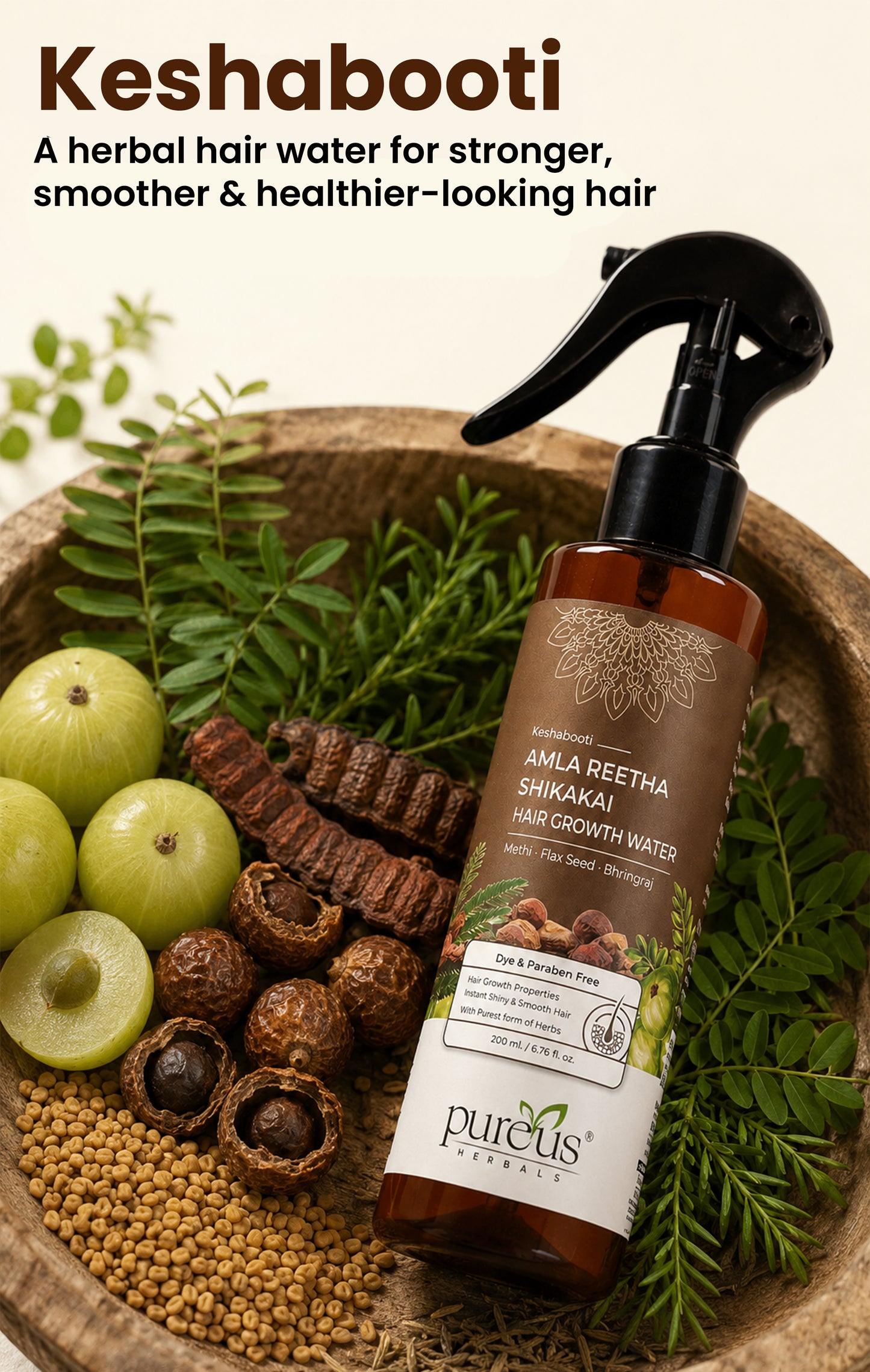 Amla Reetha Shikakai Hair Growth Water (200 ml)