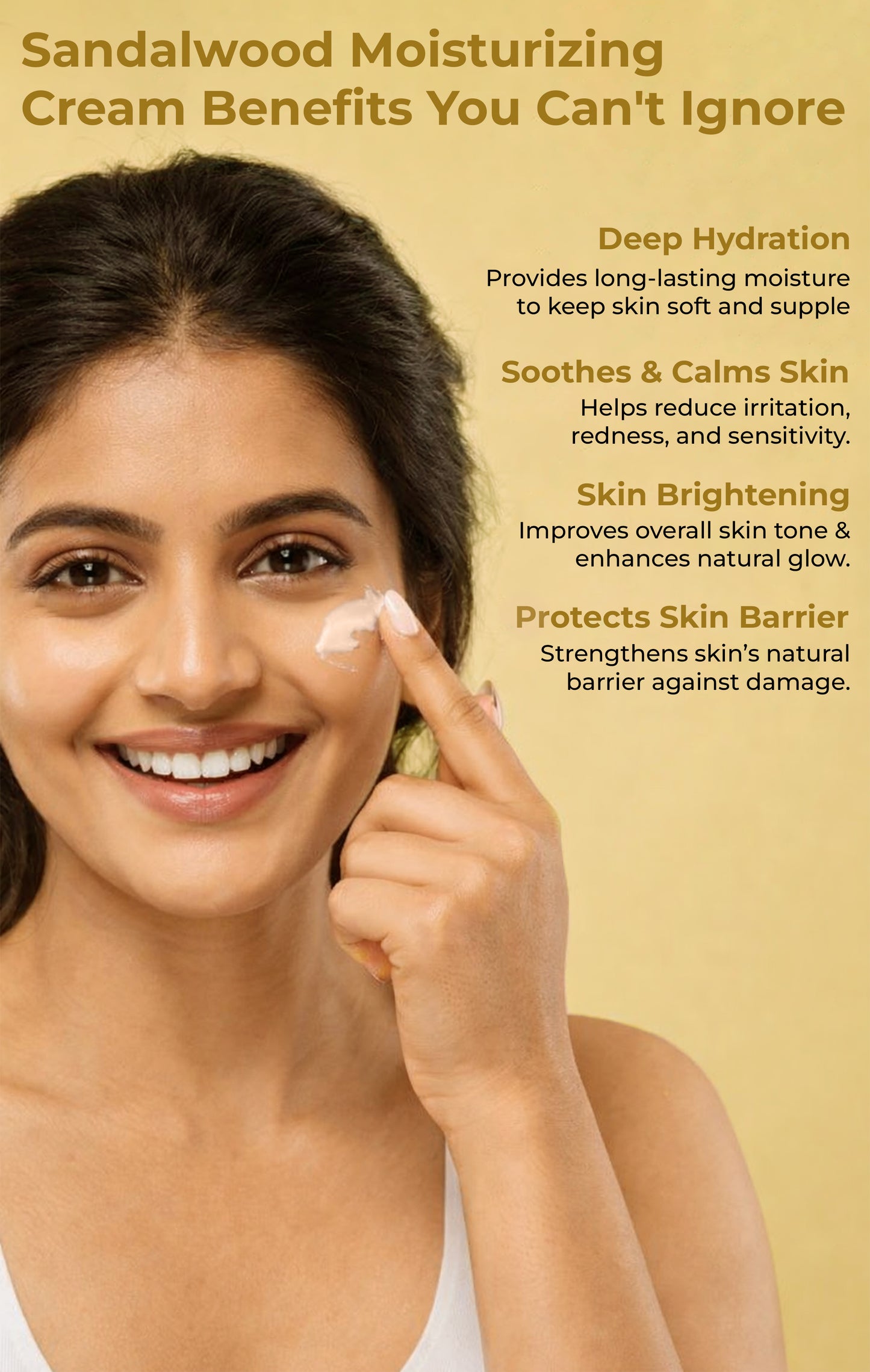 Siyasundari Sandalwood Moisturizing Cream (50 gm)