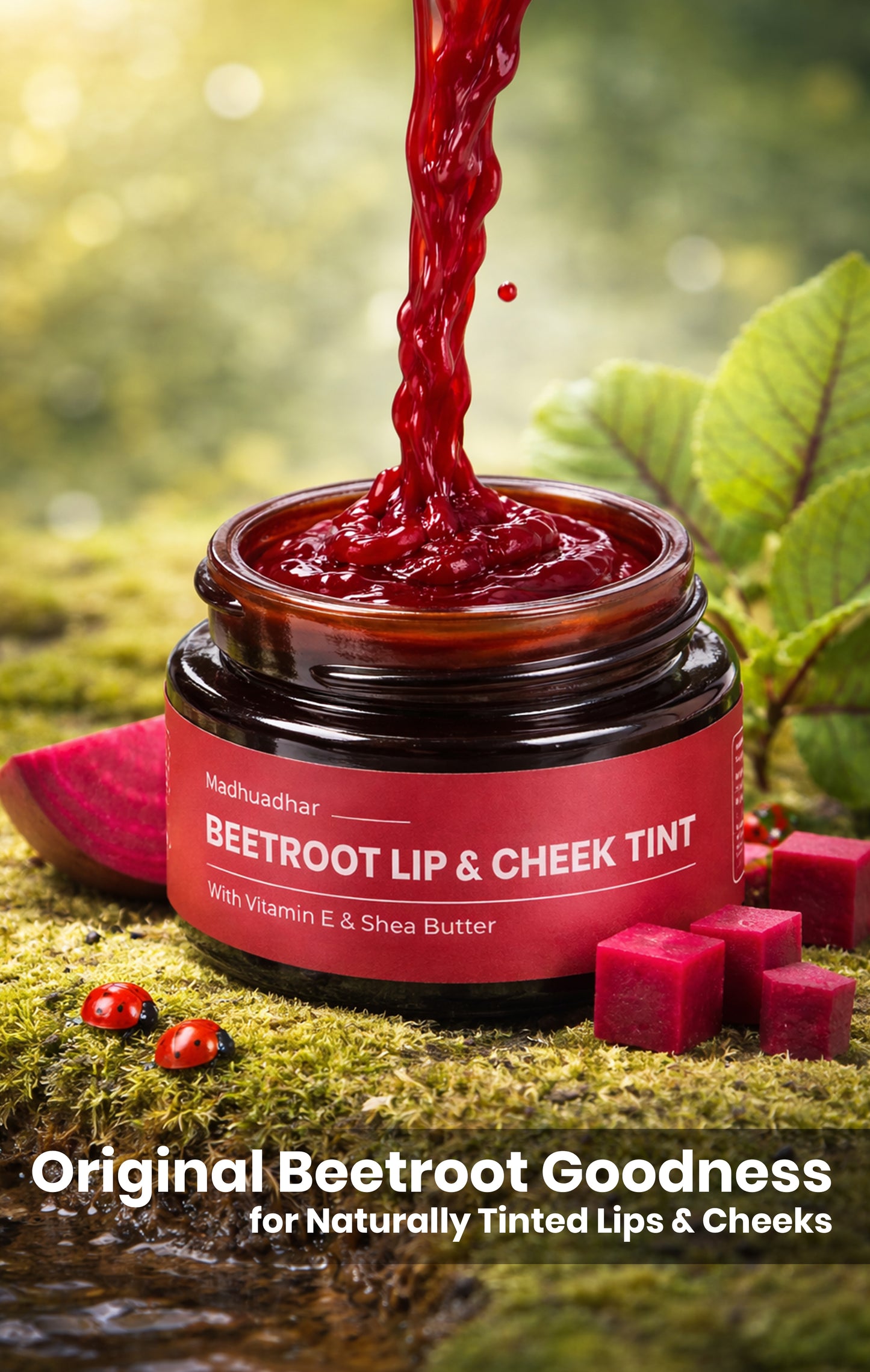 Madhuadhar Beetroot Lip & Cheek Tint Balm (15 gm)