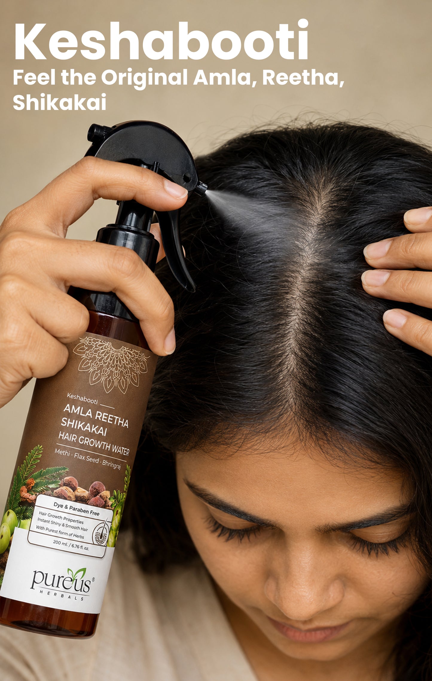 Amla Reetha Shikakai Hair Growth Water (200 ml)