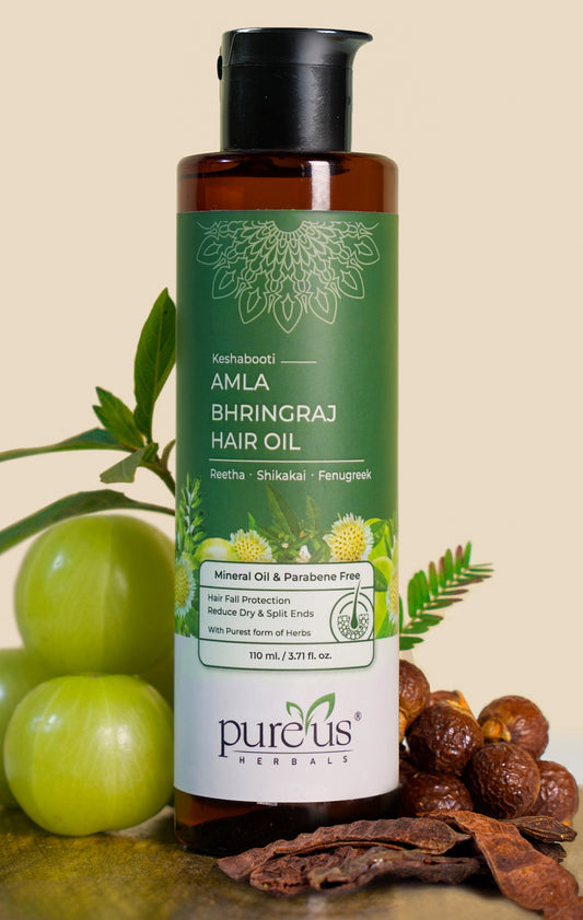 Keshabooti Amla Bhringraj Hair Oil for Controls Hairfall (110 ml)