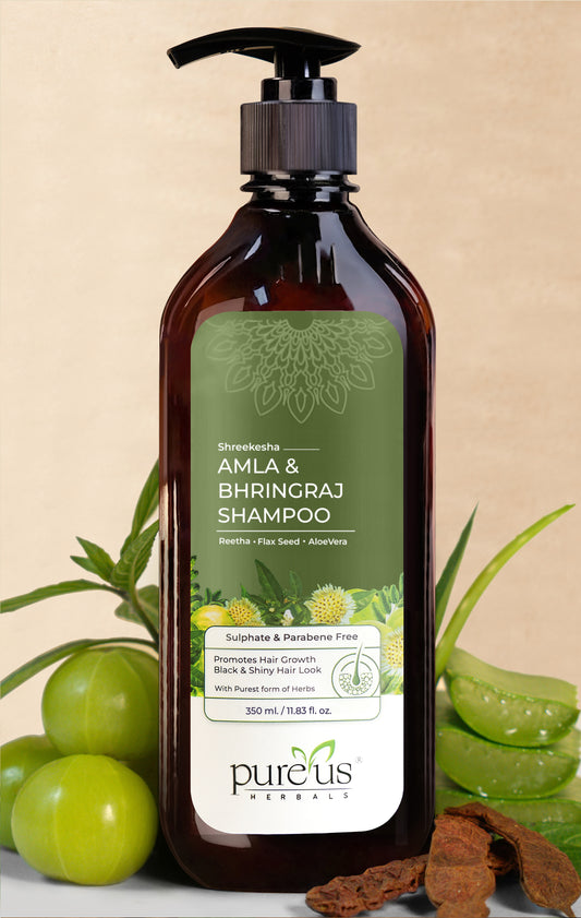 Shreekesha Amla Bhringraj Sulphate Free Shampoo (350 ml)