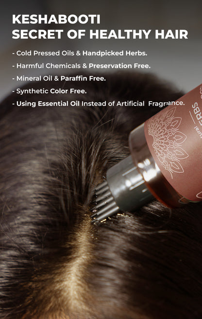 Pureus Herbals Keshabooti Amla Reetha Shikakai Hair Oil for Hair Fall with Comb Applicator