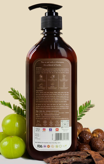 Shreekesha Amla Reetha Shikakai Sulphate Free Shampoo for Hair Fall (400 ml)