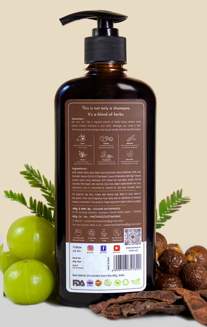 Shreekesha Amla Reetha Shikakai Sulphate Free Shampoo for Hair Fall (400 ml)