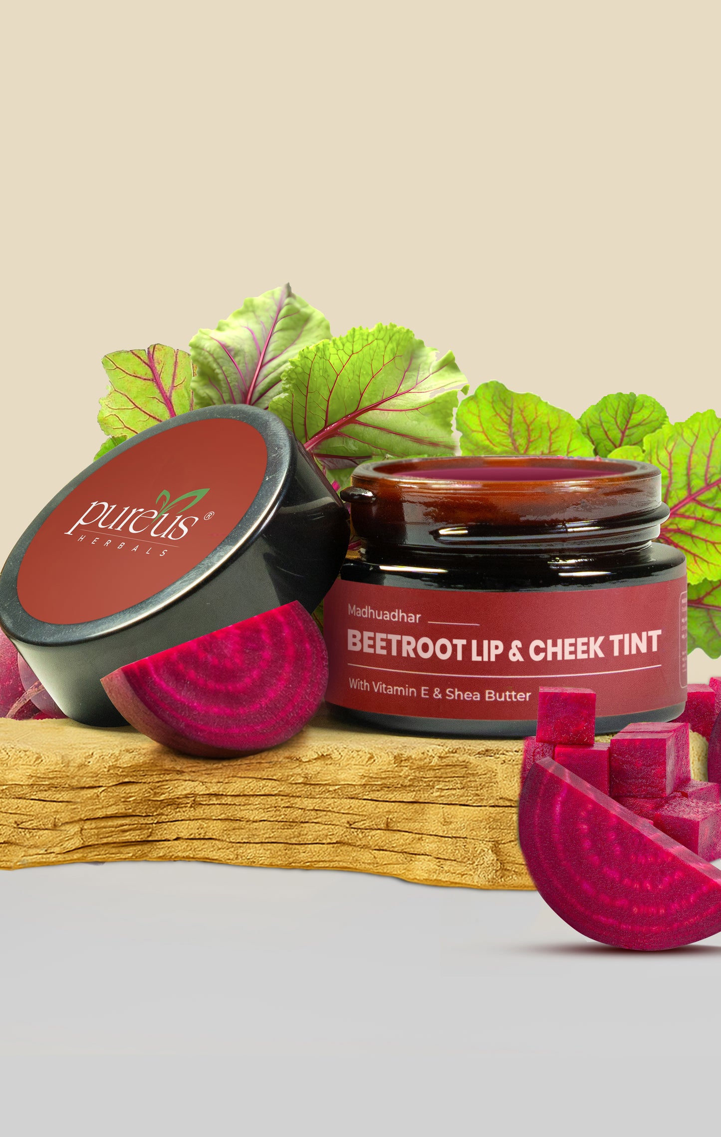 Madhuadhar Beetroot Lip & Cheek Tint Balm (15 gm)