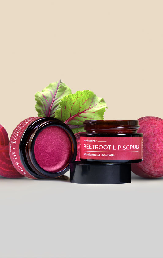 Madhuadhar Beetroot Lip Scrub for Lightens, Exfoliation & Softens Pink Lips