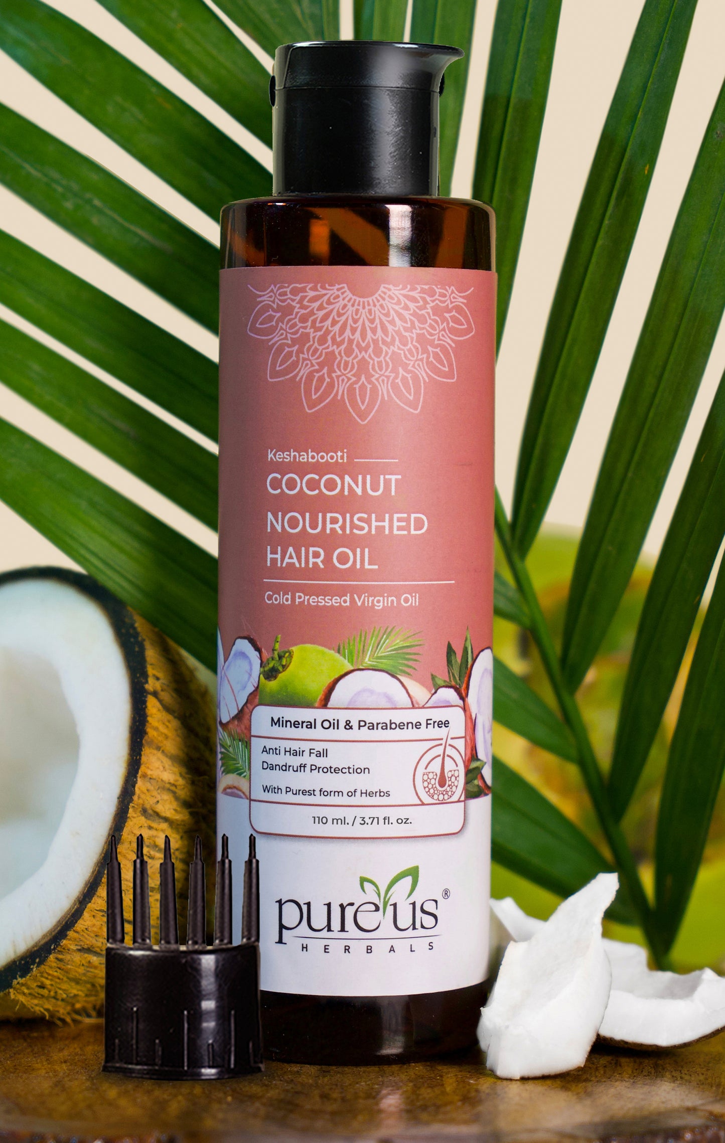 Keshabooti Coconut Oil for Nourished Hair Extra Virgin Cold Pressed oil