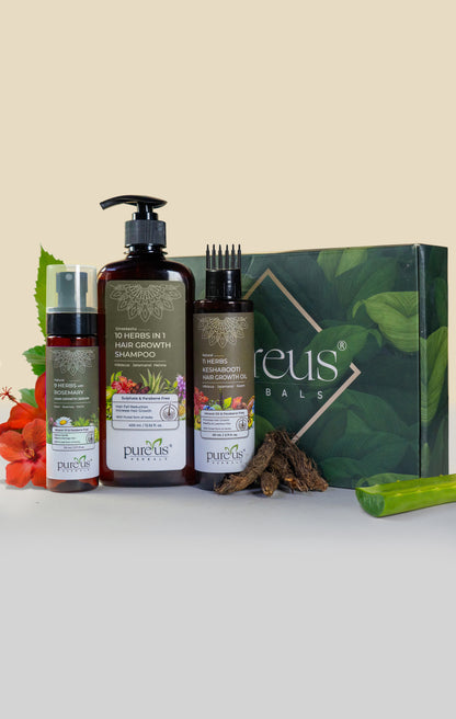 Pureus Herbals Hair Growth Combo Kit (710 ml)