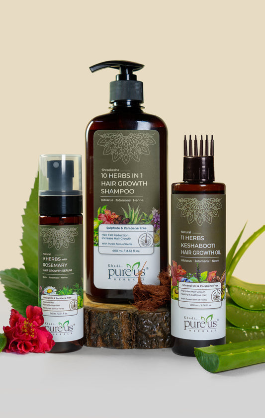 Pureus Herbals Hair Growth Combo Kit