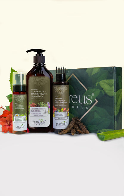 Pureus Herbals Hair Growth Combo Kit (710 ml)
