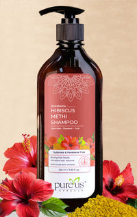 Shreekesha Hibiscus Methi Sulphate free Shampoo (350 ml)