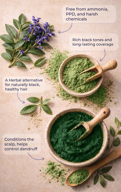 Indigo Leaf Powder – 100% Natural Hair Dye