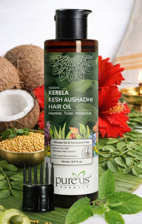 Kerala Kesh Aushadhi Hair Oil – Ayurvedic Herbal Hair Oil for Hair Fall Control & Hair Growth (110 ml)