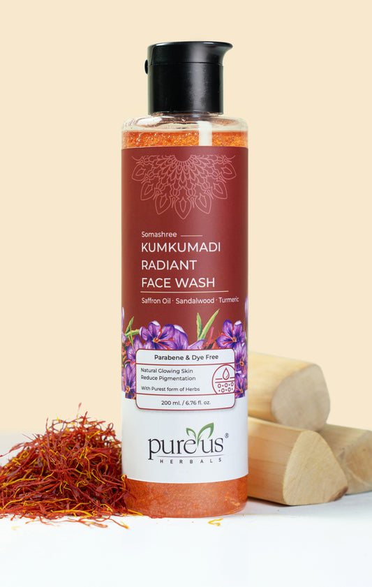 Somashree Kumkumadi Face Wash for Pigmentation Free & Glowing Skin