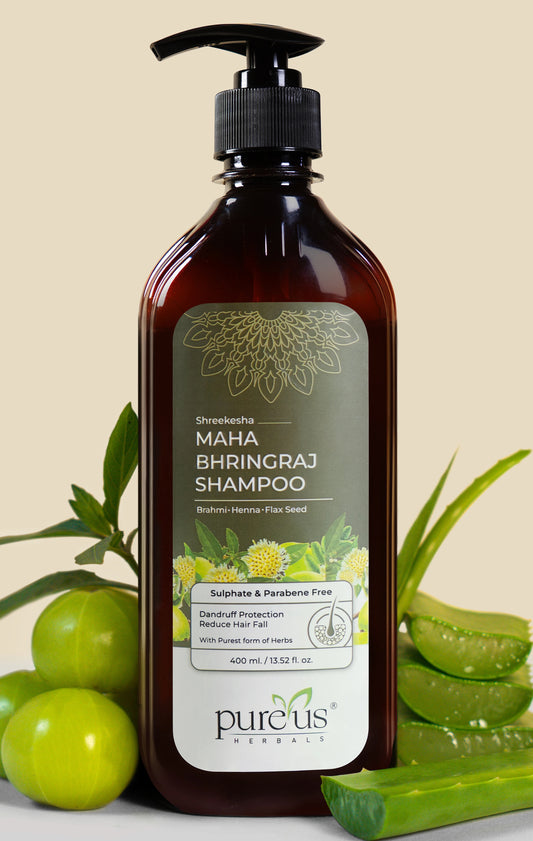 Shreekesha Maha Bhringraj Sulphate Free Shampoo for Hair Fall & Strong Roots (400 ml)