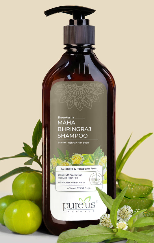 Shreekesha Maha Bhringraj Sulphate Free Shampoo for Hair Fall & Strong Roots (400 ml)