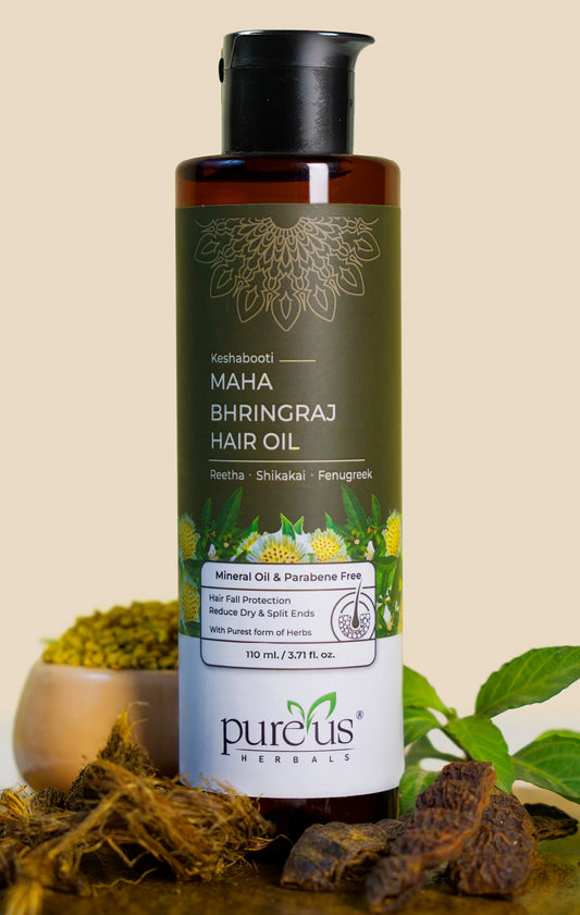 Keshabooti Maha Bhringraj Hair Oil for Reduce Hair Fall