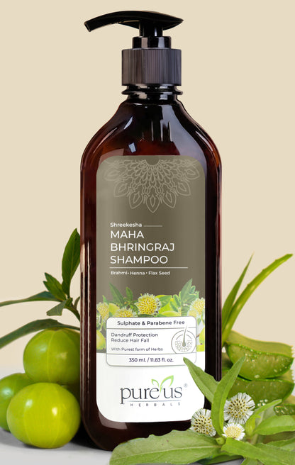 Shreekesha Maha Bhringraj Sulphate Free Shampoo for Hair Fall & Strong Roots (350 ml)
