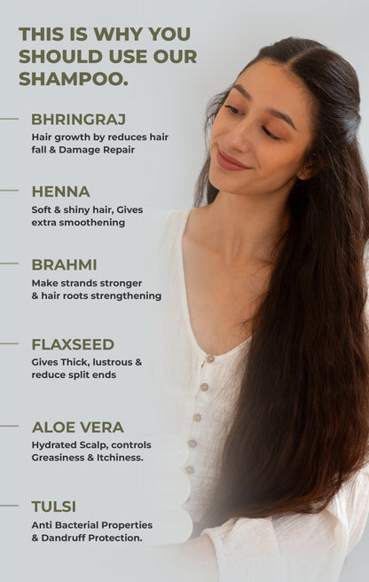 Shreekesha Maha Bhringraj Sulphate Free Shampoo for Hair Fall & Strong Roots