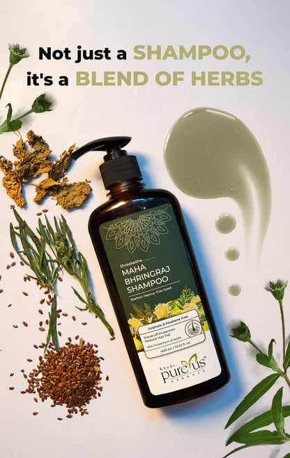 Shreekesha Maha Bhringraj Sulphate Free Shampoo for Hair Fall & Strong Roots