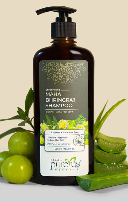 Shreekesha Maha Bhringraj Sulphate Free Shampoo for Hair Fall & Strong Roots