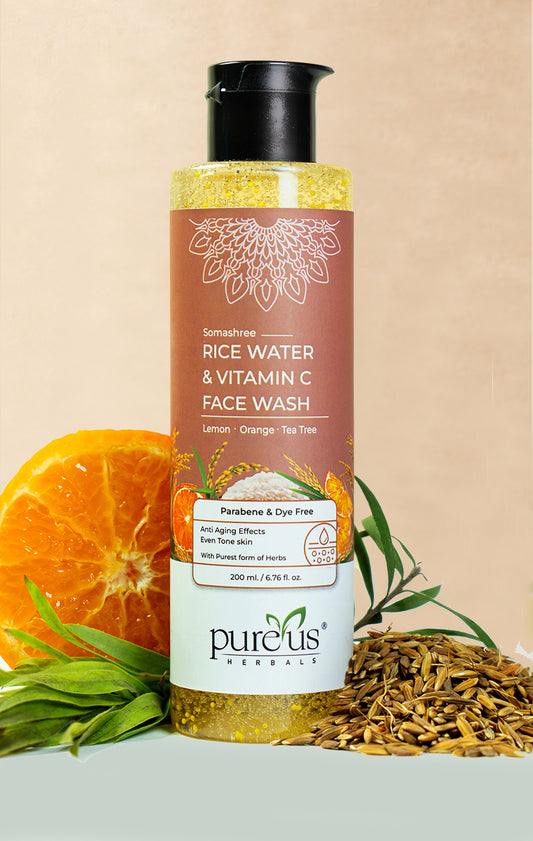Somashree Rice Water & Vitamin C Face Wash (200 ml)