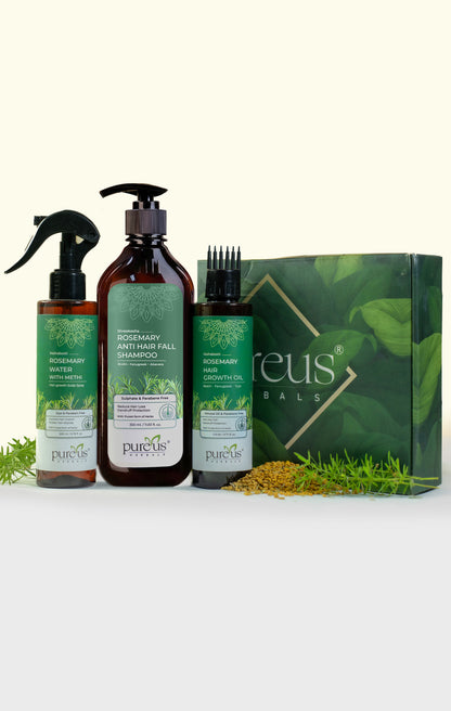 Rosemary Anti Hair Fall Combo Kit | Complete Hair Damage Solution (670 ml)