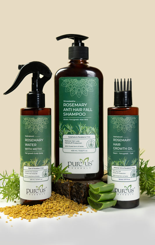 Rosemary Anti Hair Fall Combo Kit | Complete Hair Damage Solution (710 ml)