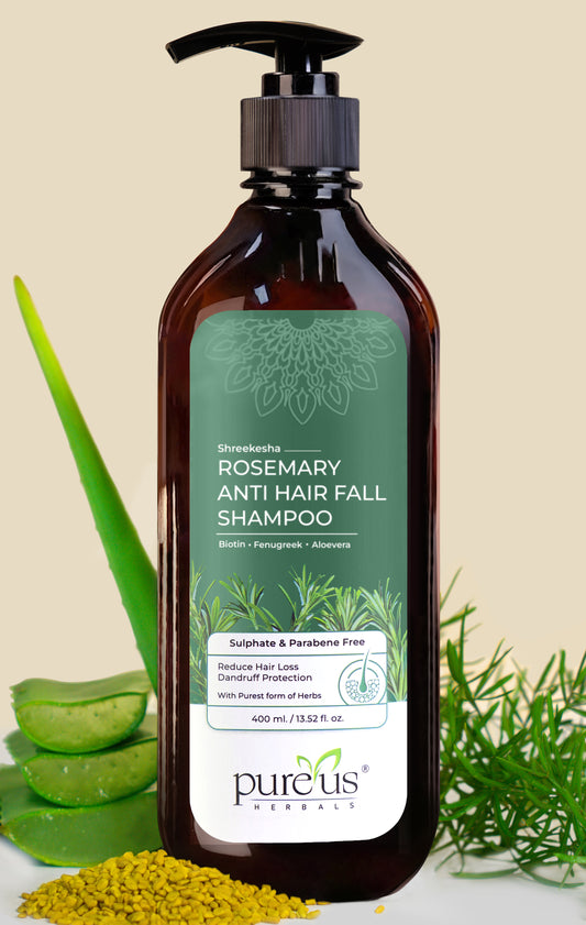 Shreekesha Rosemary Anti Hair Fall Sulphate Free Shampoo for Hair Growth (400 ml)