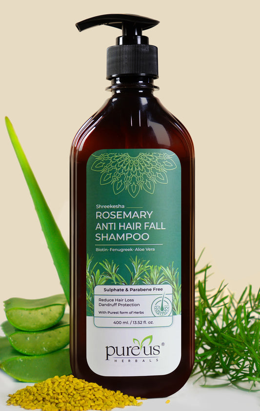 Shreekesha Rosemary Anti Hair Fall Sulphate Free Shampoo for Hair Growth (400 ml)