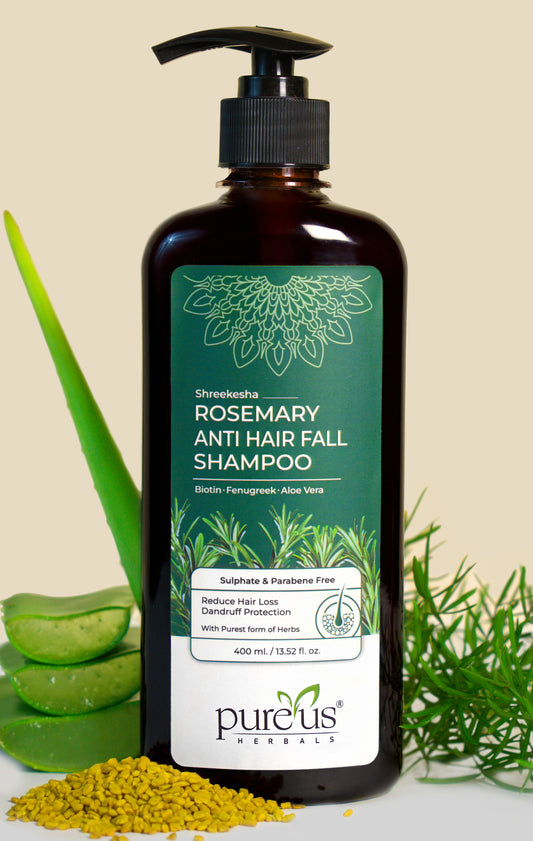 Shreekesha Rosemary Anti Hair Fall Sulphate Free Shampoo for Hair Growth (400 ml)