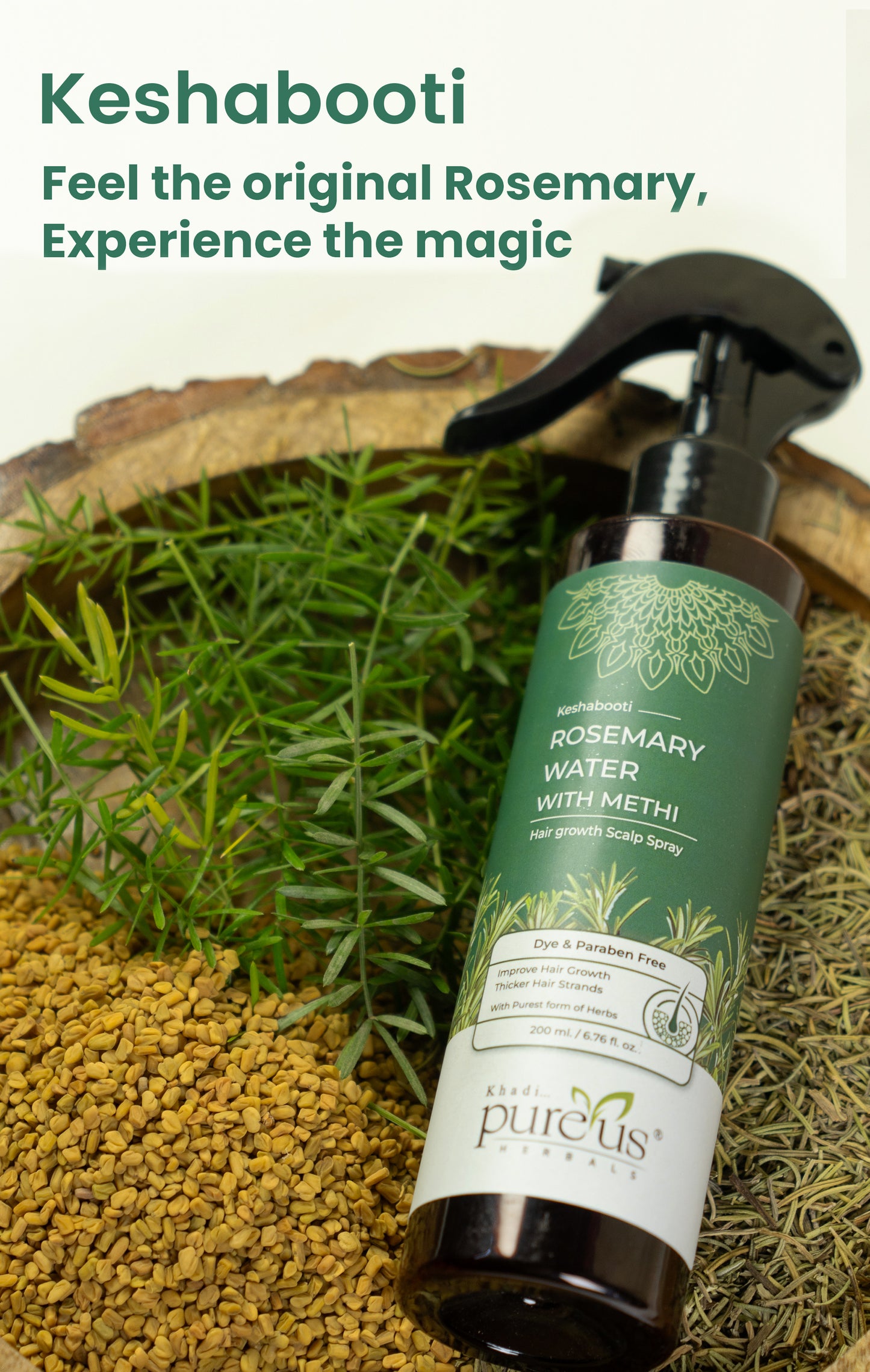 Amla Reetha Shikakai Shampoo, 11 Herbs Keshabooti Hair Growth Oil & Rosemary Rice Water Spray - Hair Growth combo (710 ml)