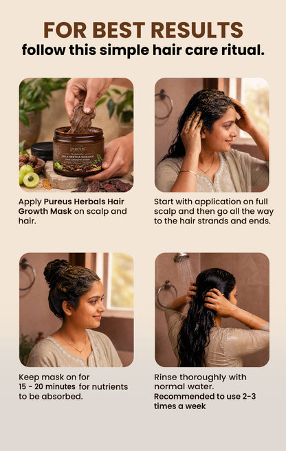 Shreekesha Amla Reetha Shikakai Hair Growth Mask (250 gm)