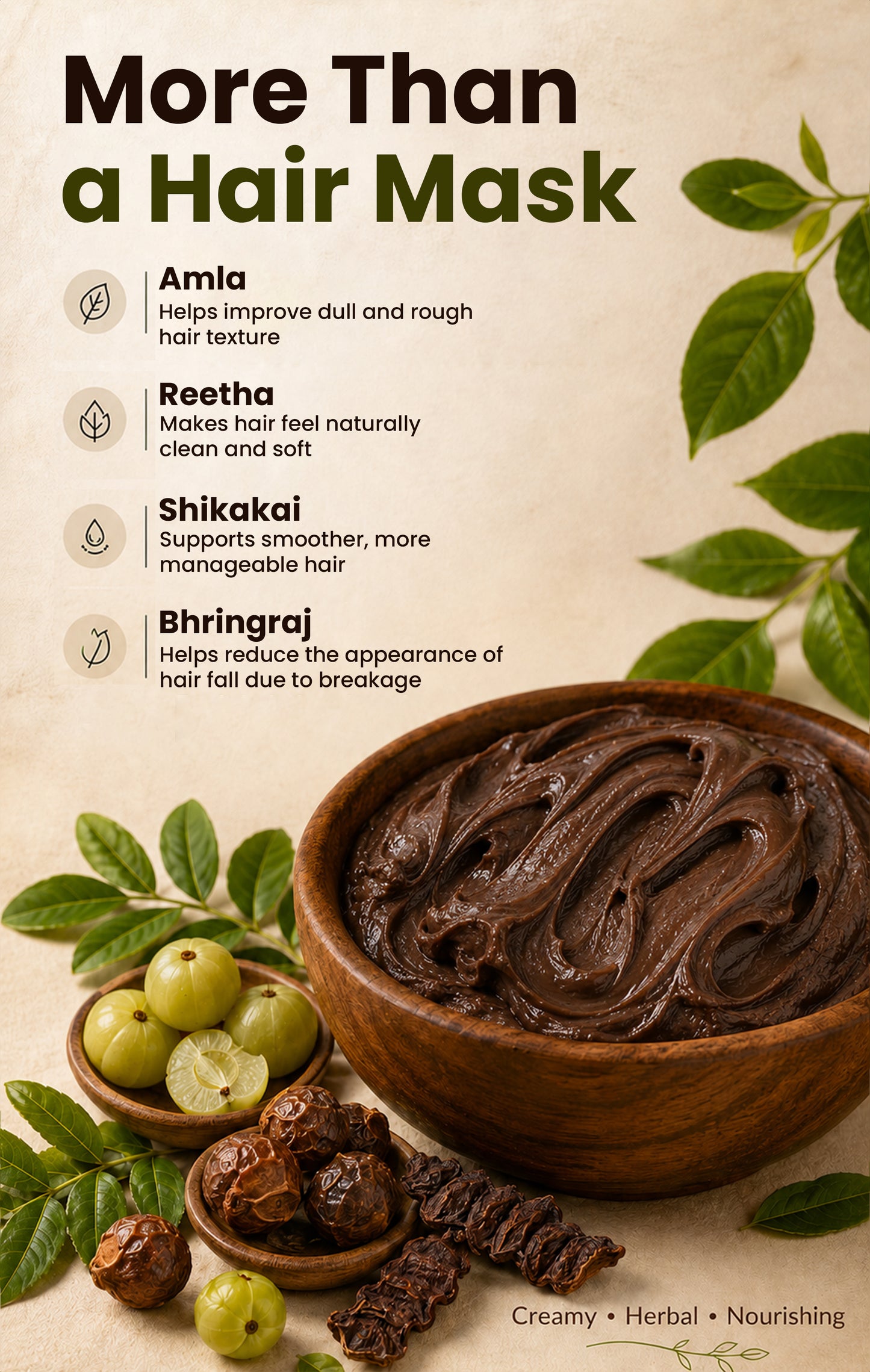 Shreekesha Amla Reetha Shikakai Hair Growth Mask (250 gm)