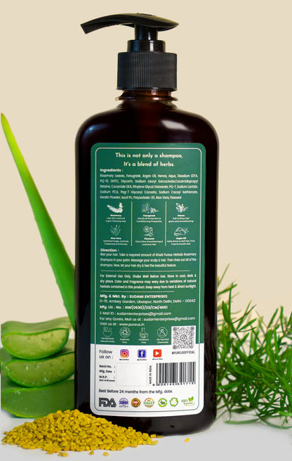Shreekesha Rosemary Anti Hair Fall Sulphate Free Shampoo for Hair Growth (400 ml)